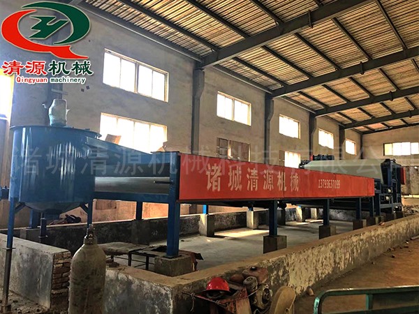 濰坊壽光洗砂帶式污泥壓濾機安裝現場(chǎng)