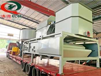 發(fā)往青?？蛻?hù)轉(zhuǎn)鼓濃縮脫水一體機(jī)砂水分離器